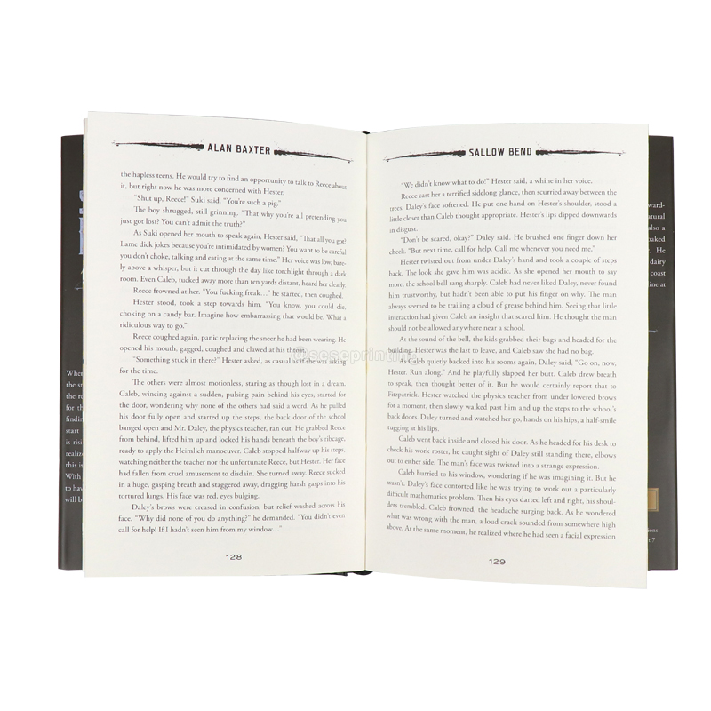 Printed Self Publishing Novel Foil Hardback Sprayed Edges Book