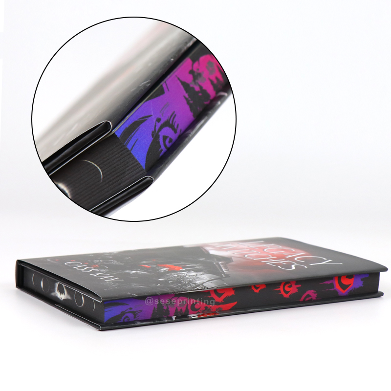 Custom Hardcover Novel Book Printing Sprayed/Stencilled Edges