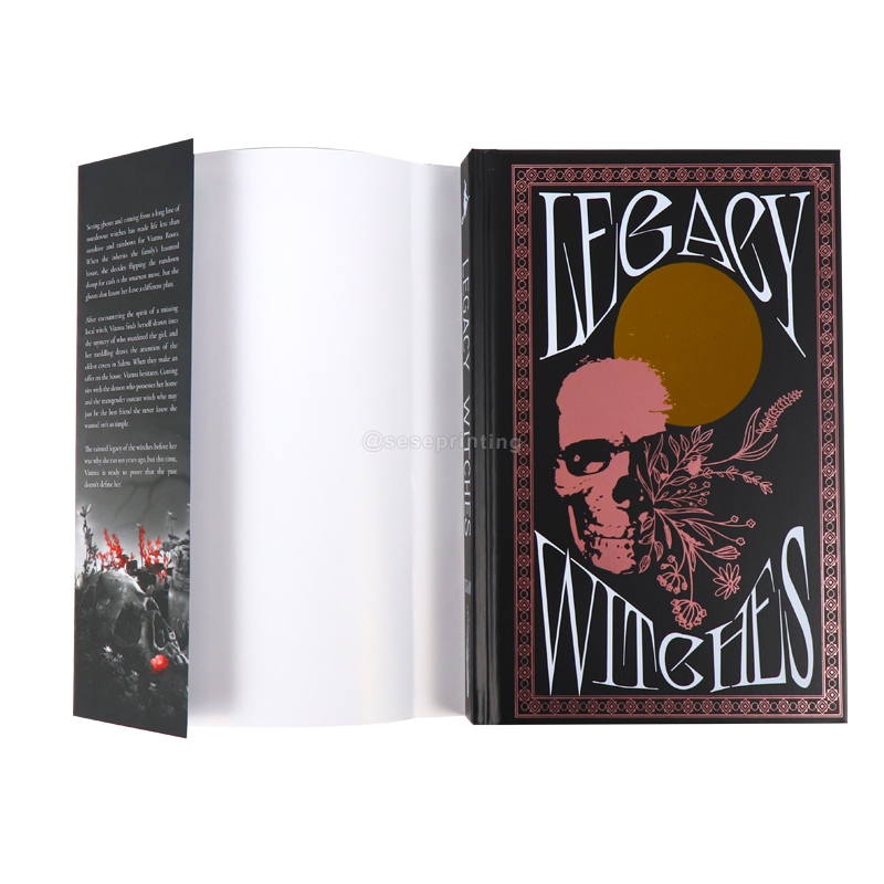 Custom Hardcover Novel Book Printing Sprayed/Stencilled Edges