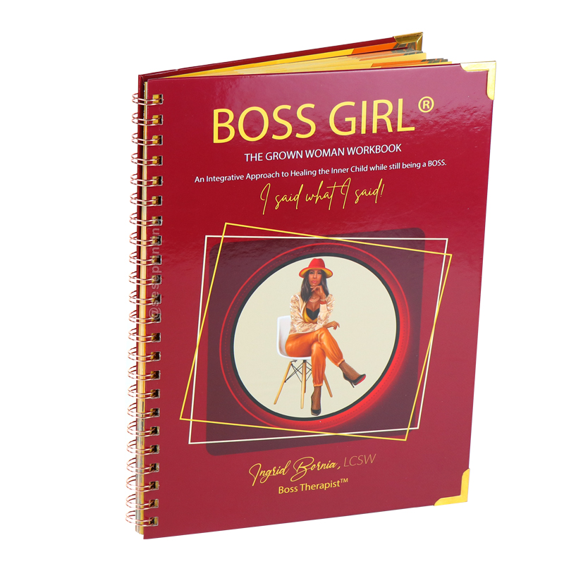Custom Spiral Workbook Journal Printing Black Girl Boss Planners