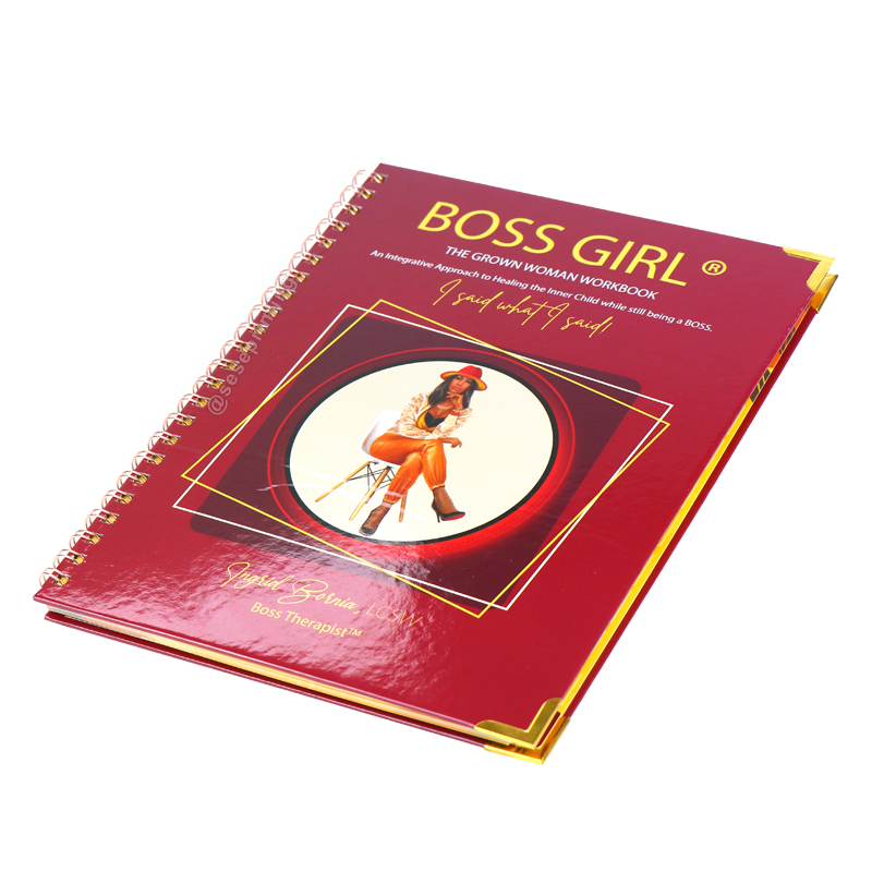 Custom Spiral Workbook Journal Printing Black Girl Boss Planners