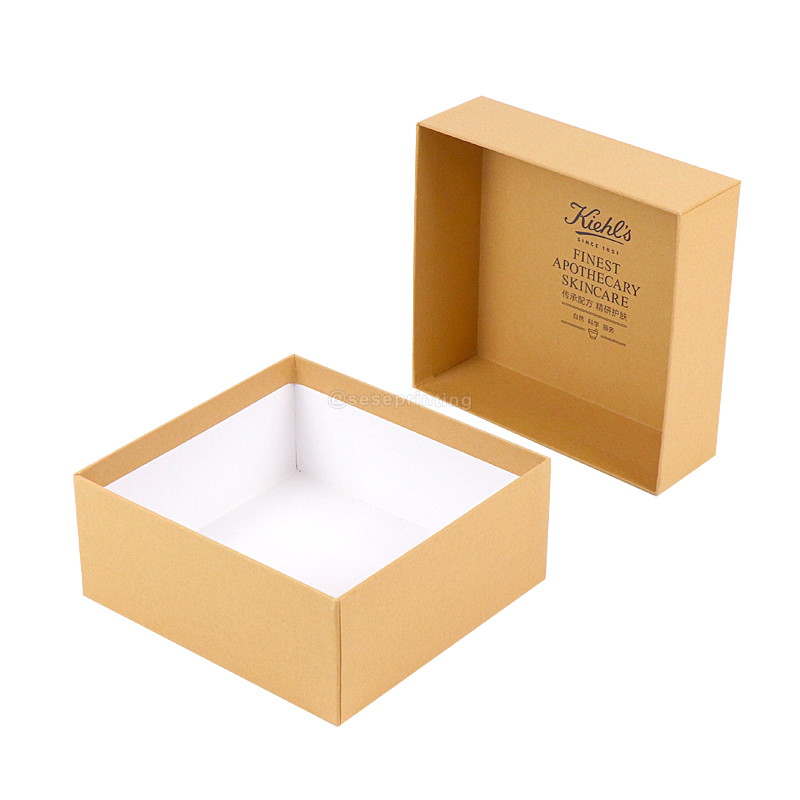 Custom Size Lid and Base Box Thick Kraft Paper Packaging Box