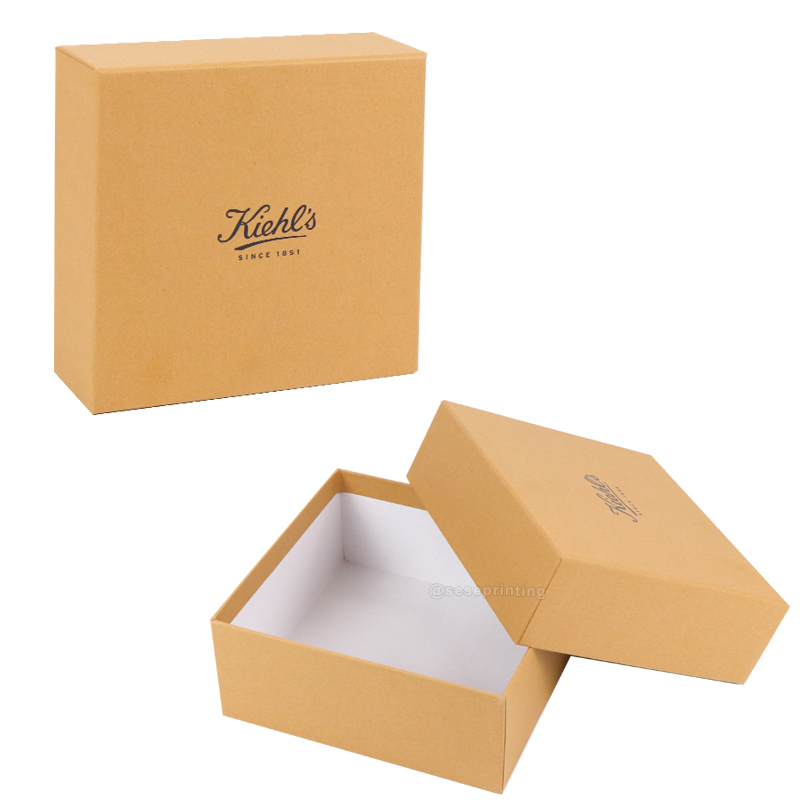 Custom Size Lid and Base Box Thick Kraft Paper Packaging Box