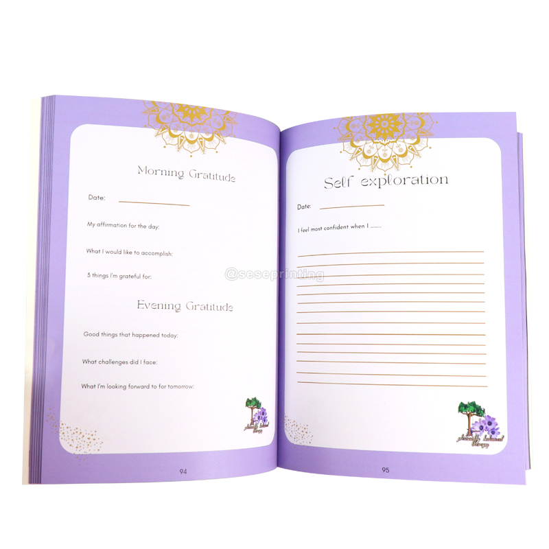 Custom Self Care Journal Printing Gratitude Affirmations Journal