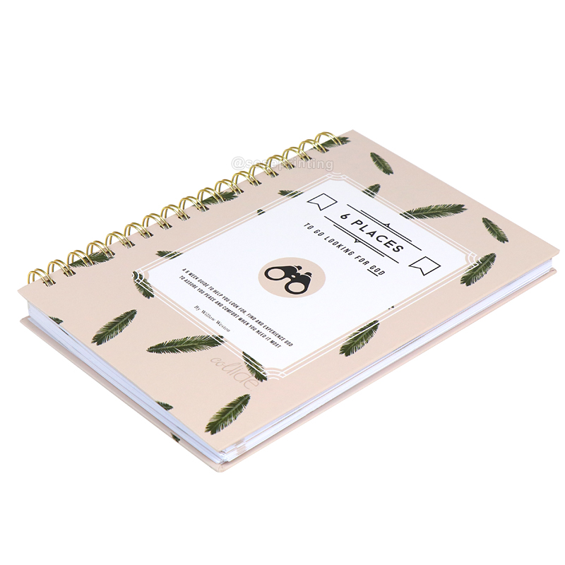 Hardcover Journal Custom Notebook Spiral Weekly Planner Printing