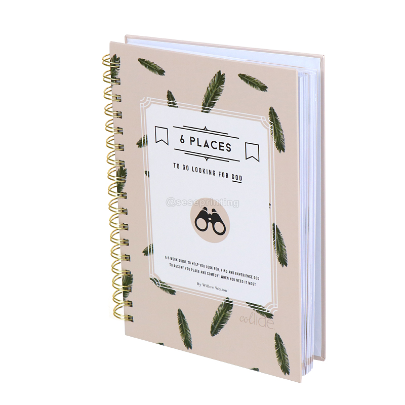 Hardcover Journal Custom Notebook Spiral Weekly Planner Printing