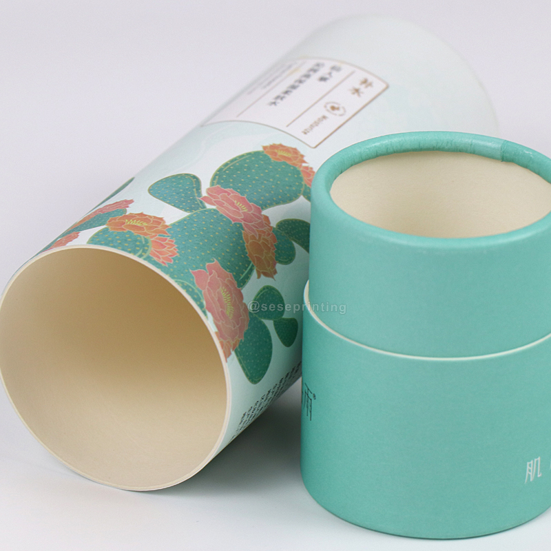 Custom Printing Paper Tube Packaging Cylinder Cardboard Round Box