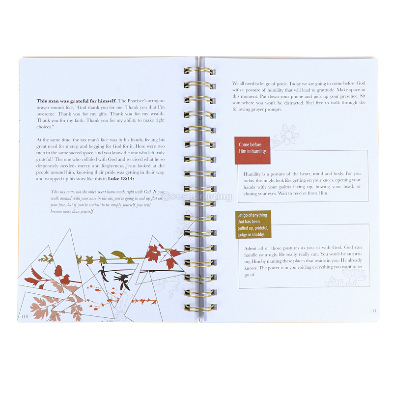 Daily Prayer Journal Gratitude Journal Custom Spiral Notebook