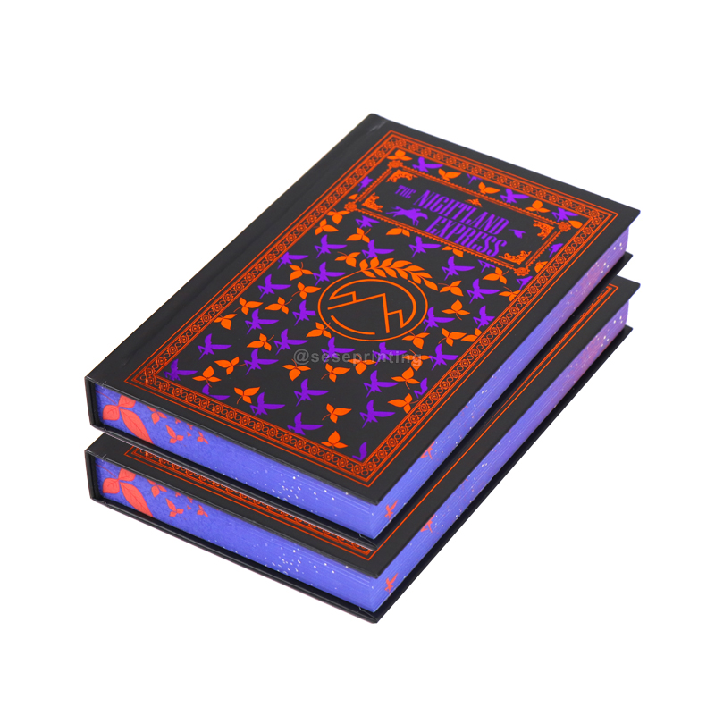 Custom Book Mixed Color Foil Hardcover Book Printing Sprayed Edges