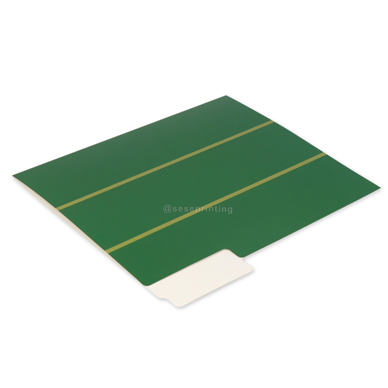 Printing A4 Paper File Folders Custom 1/3 Cut Tabs Glossy Folders