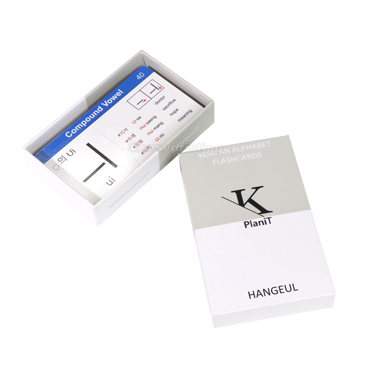 Custom Flashcards Printing Educational Cognitive Cards With Box