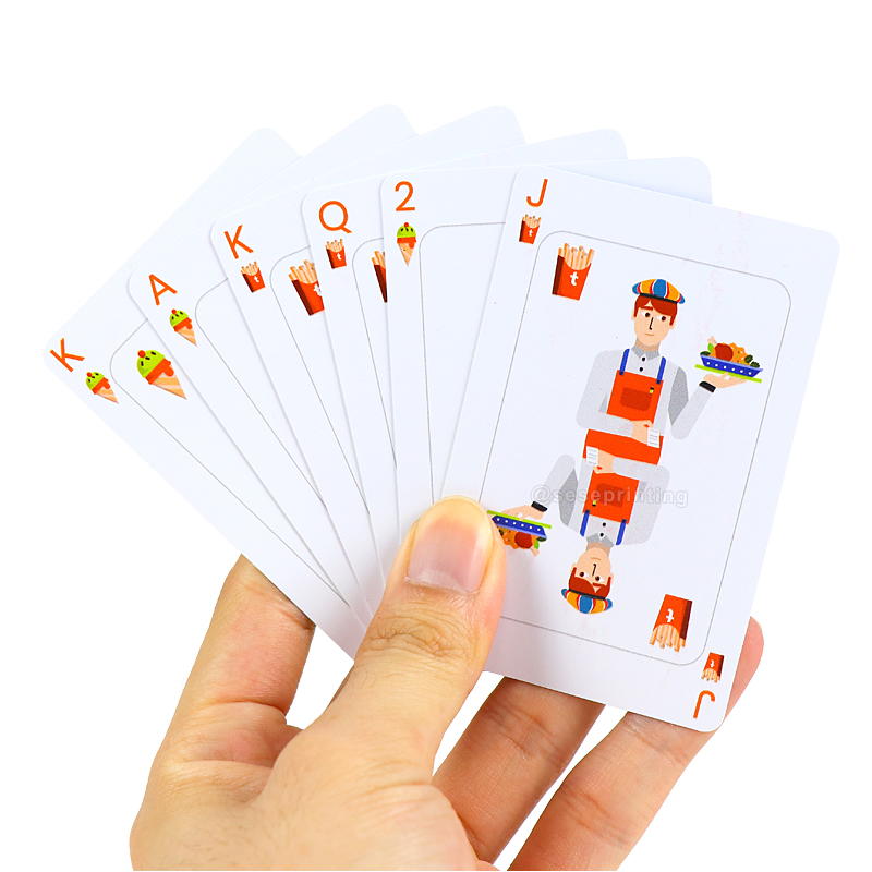 Custom Card Game Printed Plastic Waterproof Poker Playing Cards