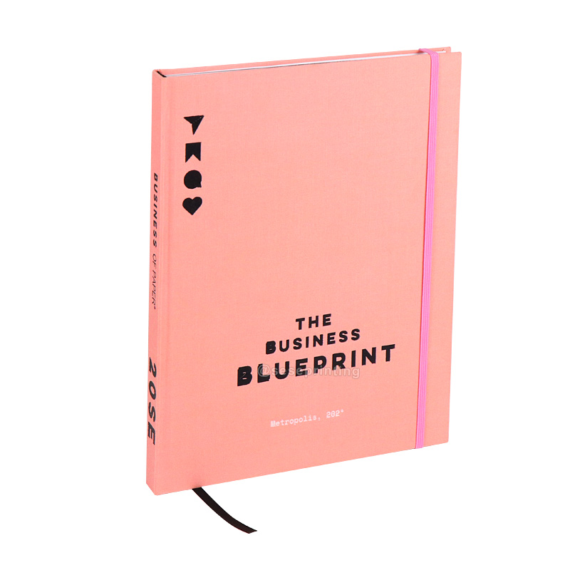 Custom Linen Journal Notebook Printing Business Blueprint Planner