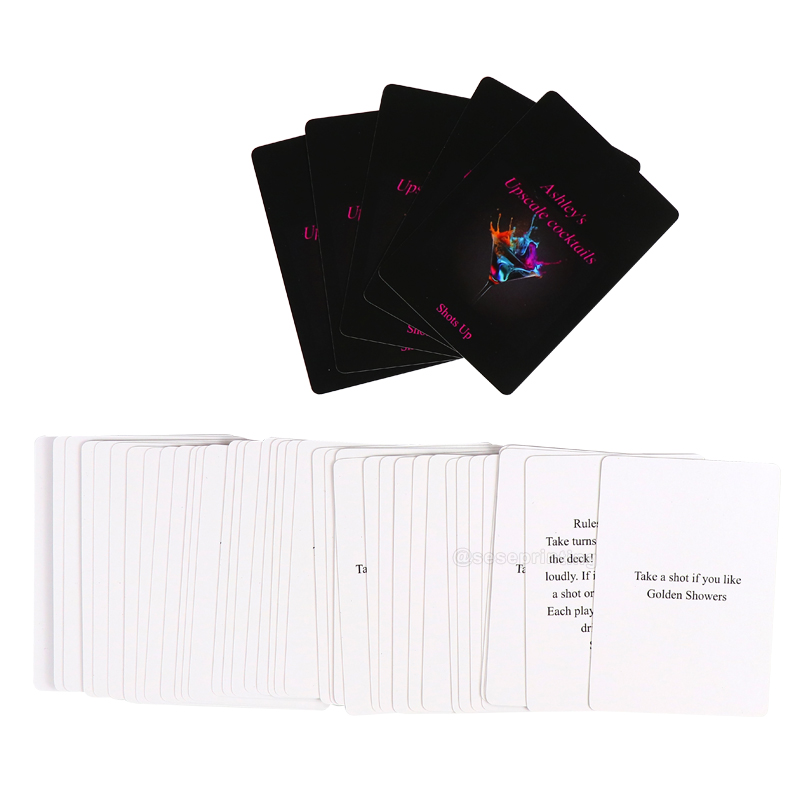 Custom Printing Couple Card Games Date Night Adult Drinking Cards