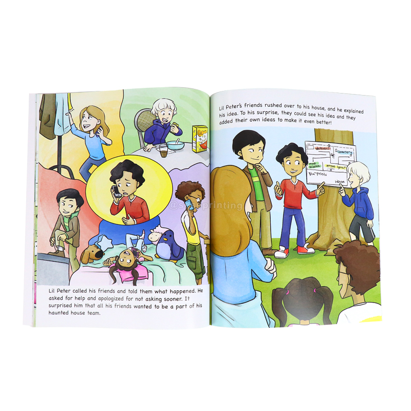 Custom Book Printing Services Paperback Children Book Publisher