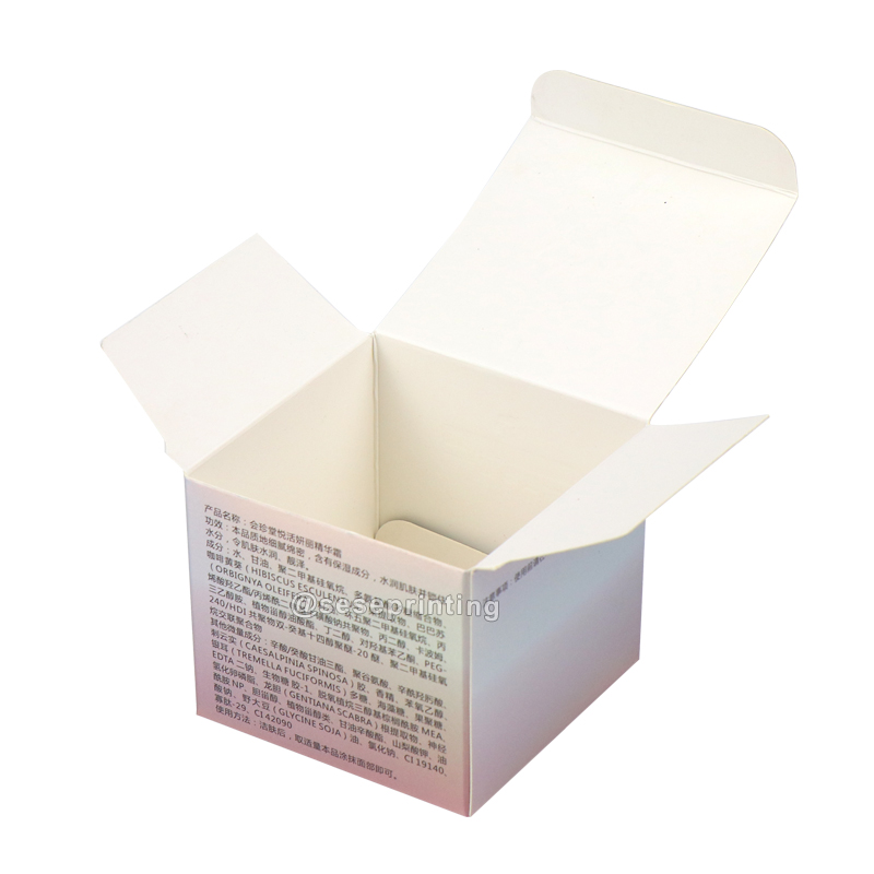 Skin Care Box Custom Laser Foil Printed Paper Tuck Box Packaging