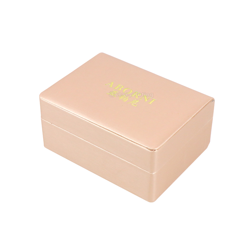 High End Flip Top Pink Magnetic Gift Box Jewelry Packaging Box
