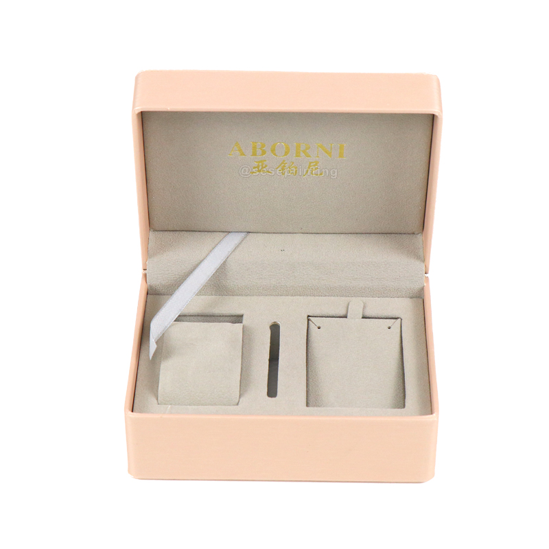 High End Flip Top Pink Magnetic Gift Box Jewelry Packaging Box