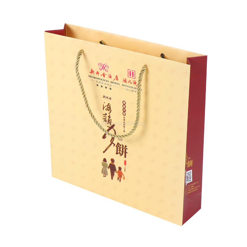 Custom Printing Gift Bags Recyclable Paper Carrying Packaging Bags