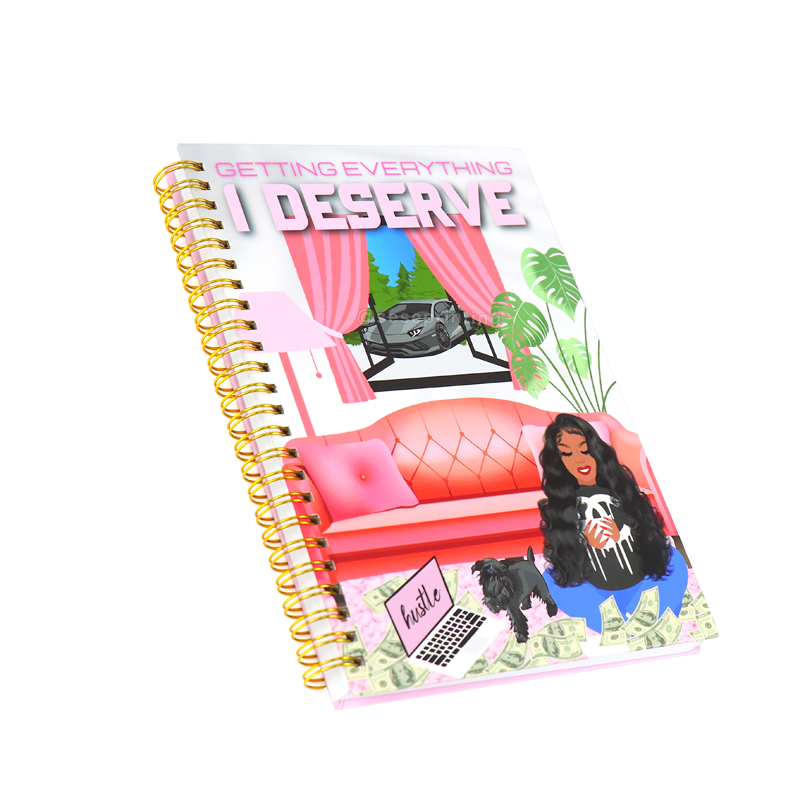 Daily Planner and Journal Customized Spiral Notebook Printing