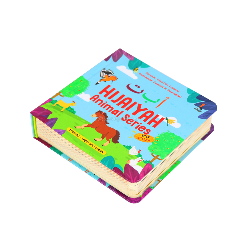 Custom Board Books Printing Children Alphabet Cardboard Books