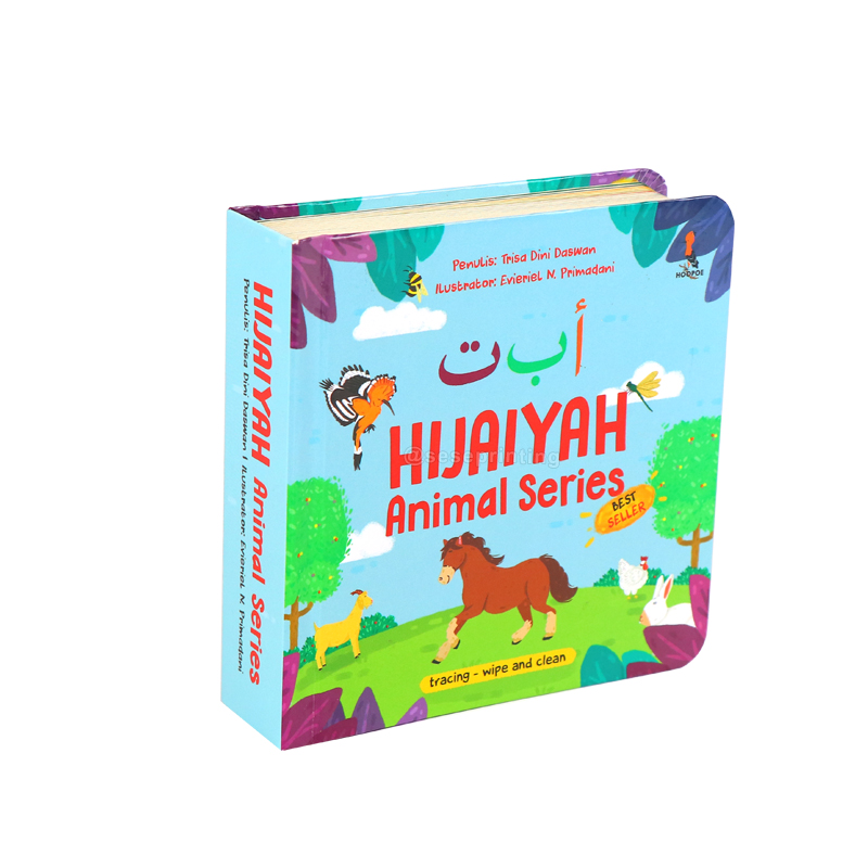 Custom Board Books Printing Children Alphabet Cardboard Books