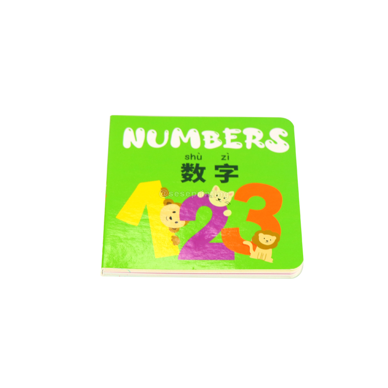 Children Cardboard Books Printing Kids Number Early Learning Book