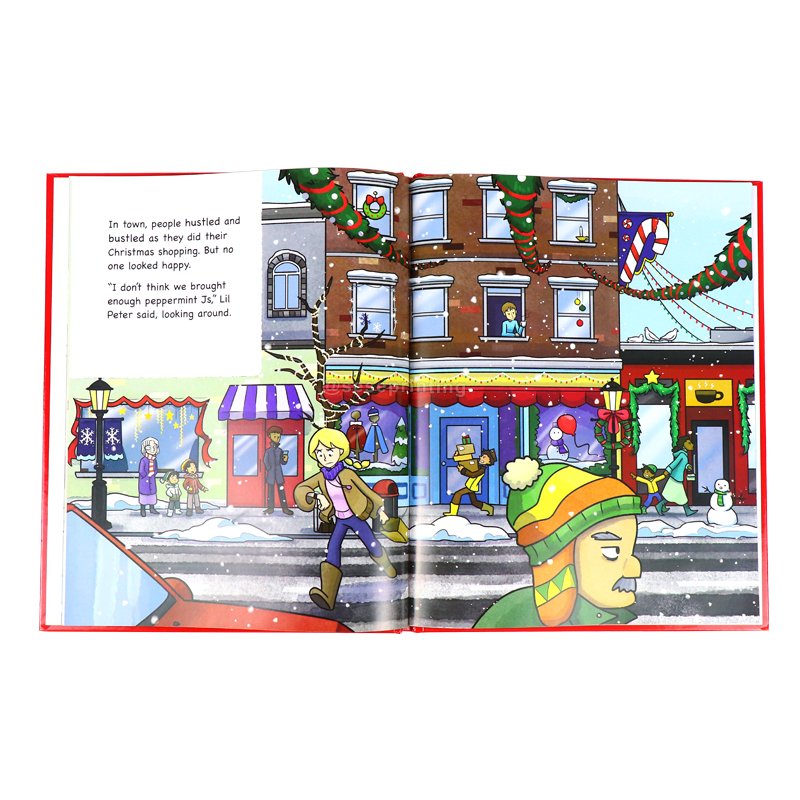 Story About Sharing Christmas Joy Hardcover Book Printing Children