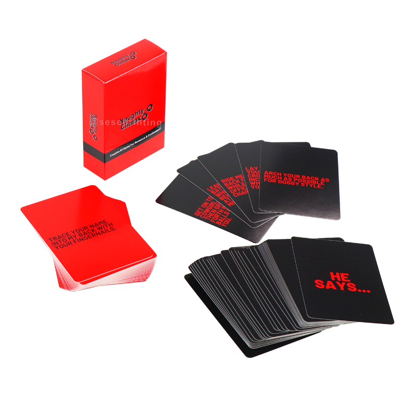 Printing Custom Naughty Climax Game Card Deck for Couple
