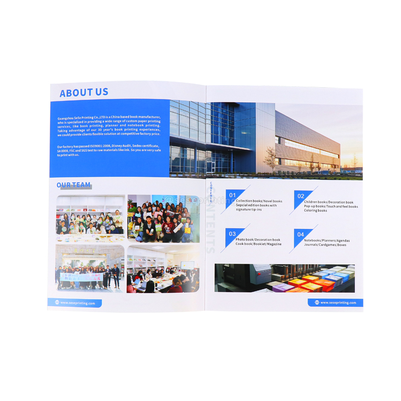 OEM Custom Company Exhibition Introduce Booklet Brochure Printing