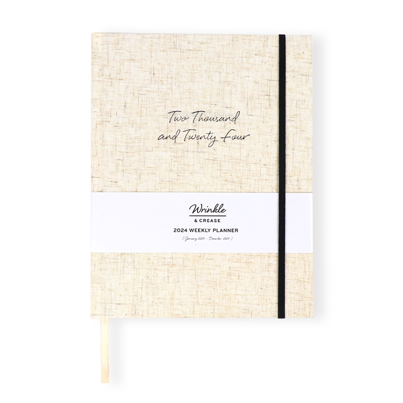 2024 Weekly Planner Custom Fabric A5 Journal Notebook Printing