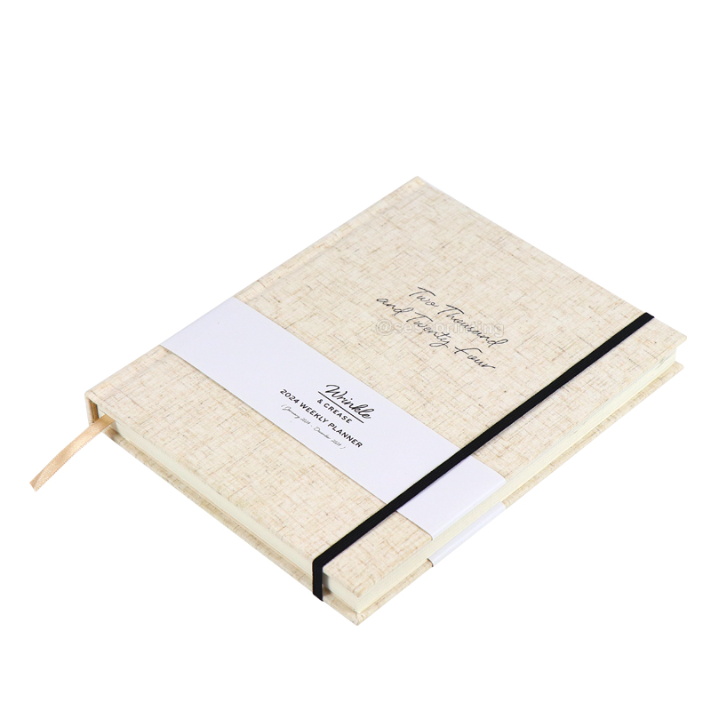2024 Weekly Planner Custom Fabric A5 Journal Notebook Printing
