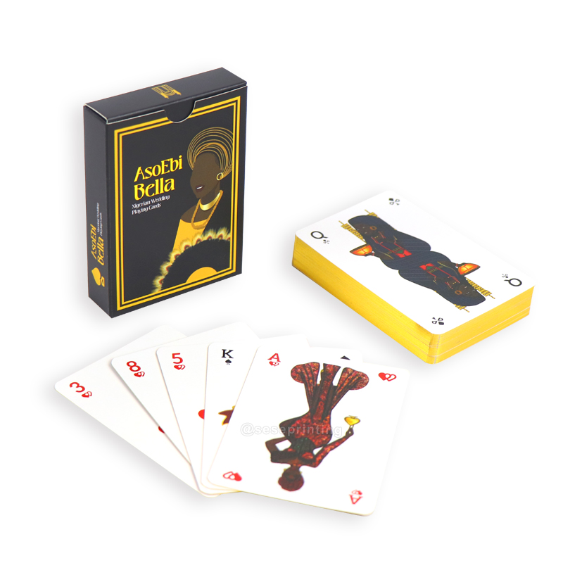 Custom Gold Edge Card Game Printing Your Own Designs Poker Card