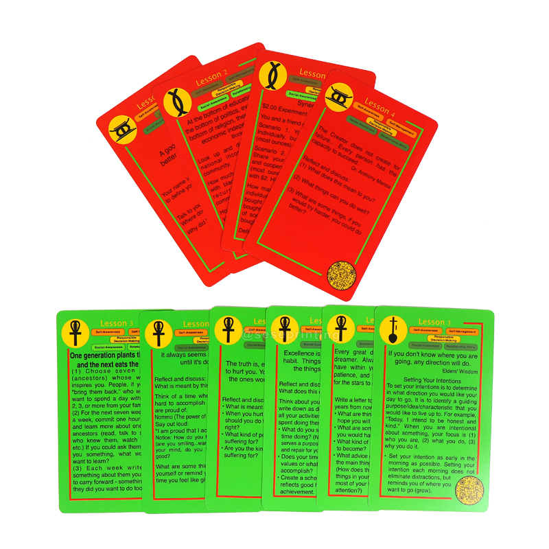 Self-Management Relationship Skills Education Flashcards Printing