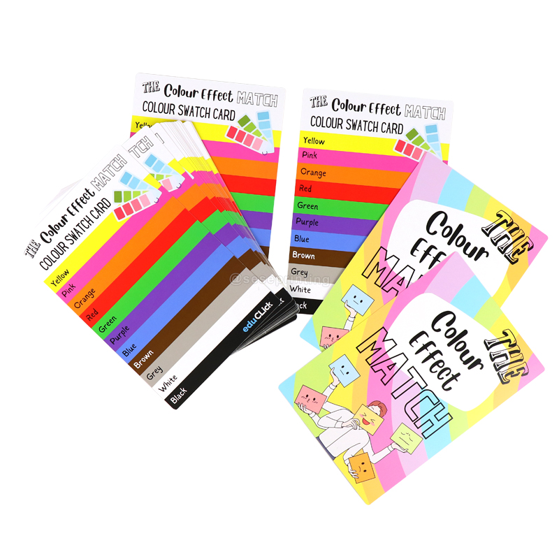 The Colour Effect Match Card Game Custom Flash Cards Printing