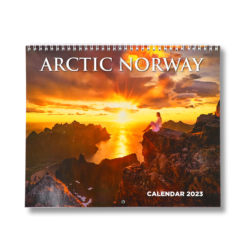 Double Sided Printing 2024 Calendar Custom Spiral Wall Calendar
