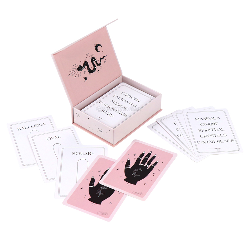 Printed Playing Cards Custom Nail Cards Games with Packaging Box