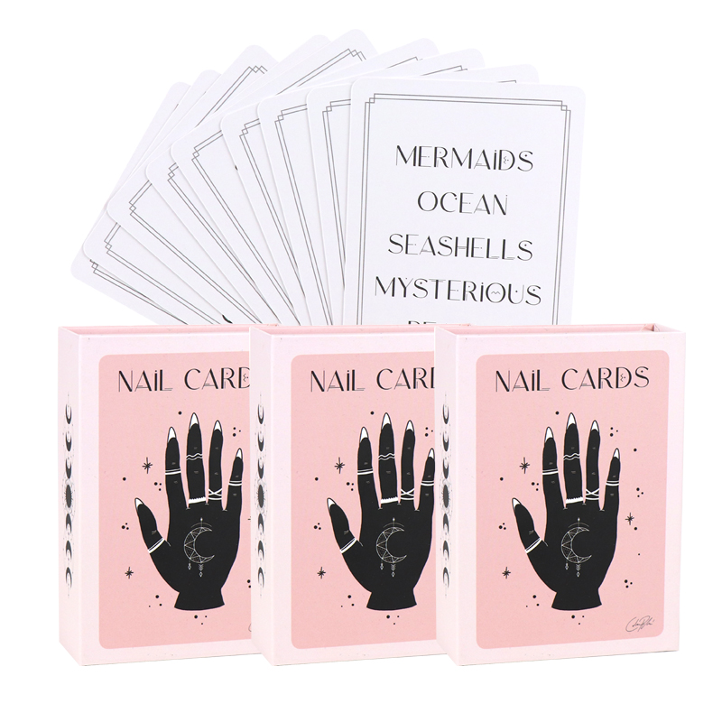 Printed Playing Cards Custom Nail Cards Games with Packaging Box