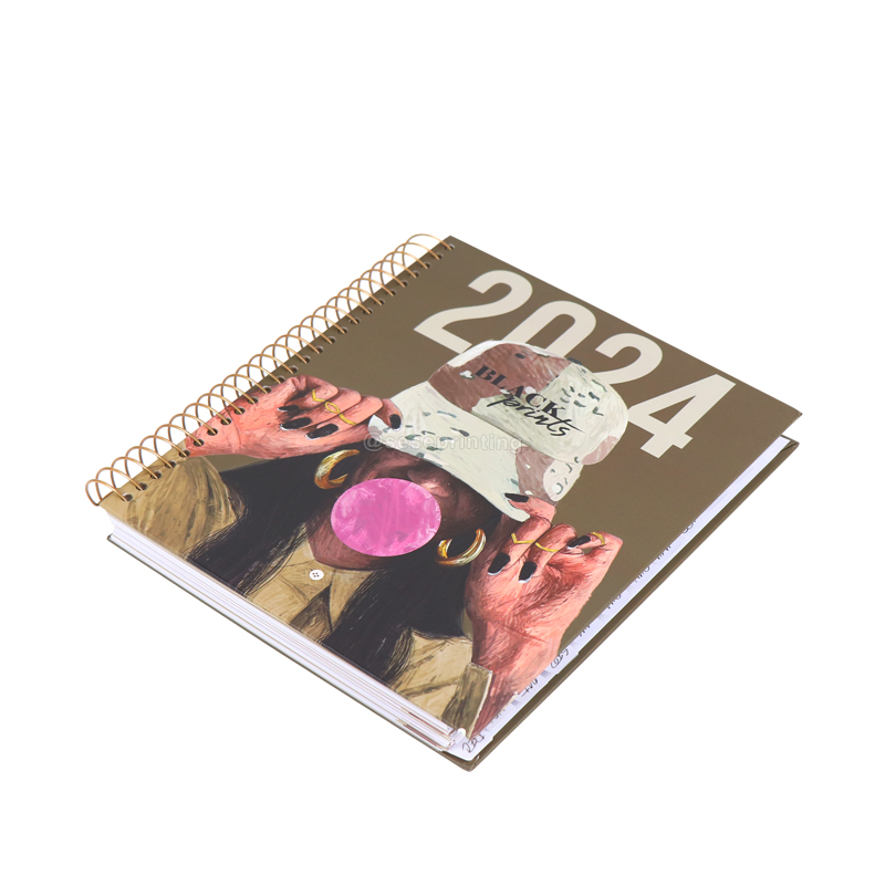 Printing Spiral Weekly and Monthly Planner Notebook with Sticker