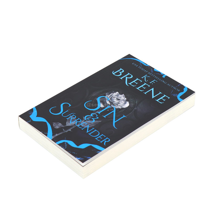 Publishing Perfect Binding Novel Paperback Book Printing Service