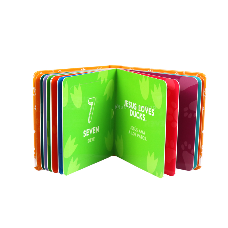 Printing Publishing Children Interactive Cardboard Lift Flap Book