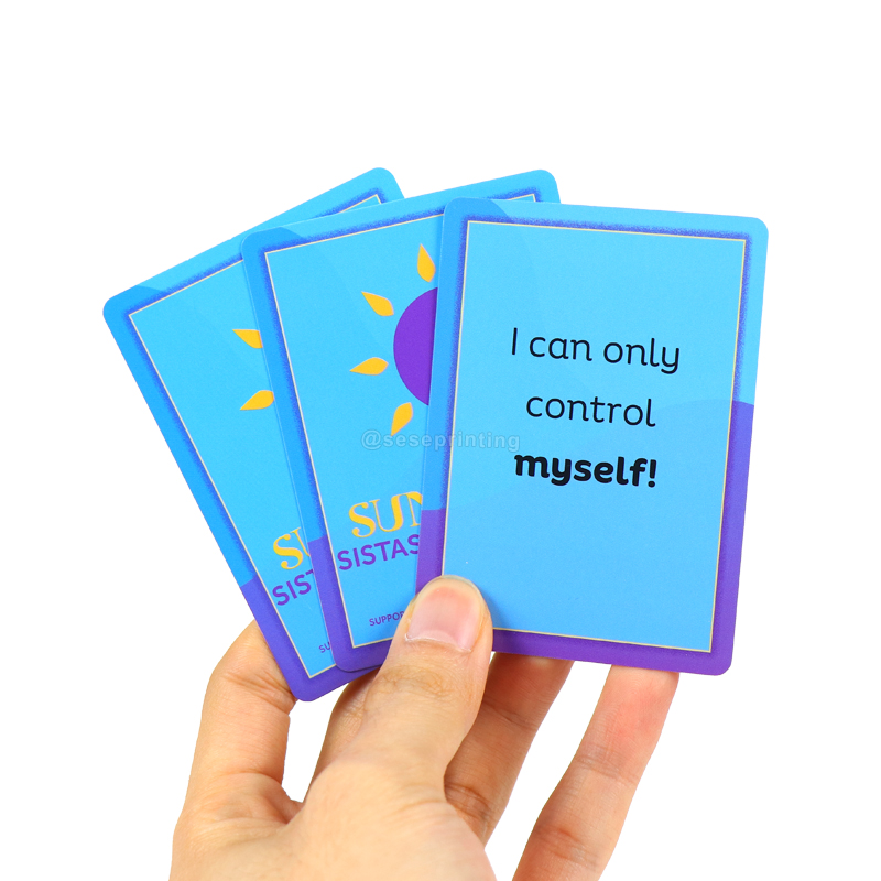Life Quotes Encouragement Card Game Printing Affirmation Cards