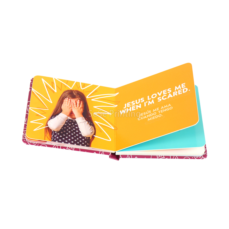 Custom Spanish Children Board Book Printing for Kids Education