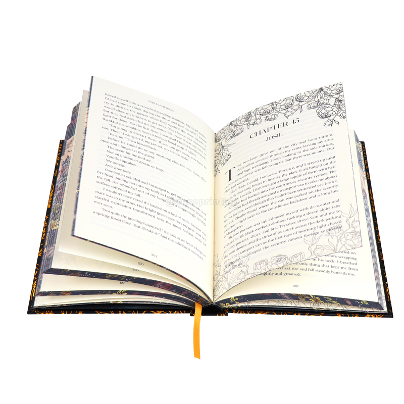 Hardcover Sprayed Edges Romance Novel Printing with Slipcase