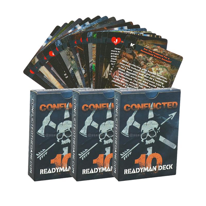 Custom Survival Card Game Personalized Question Cards Printing