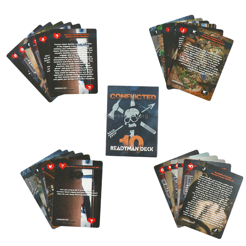 Custom Survival Card Game Personalized Question Cards Printing