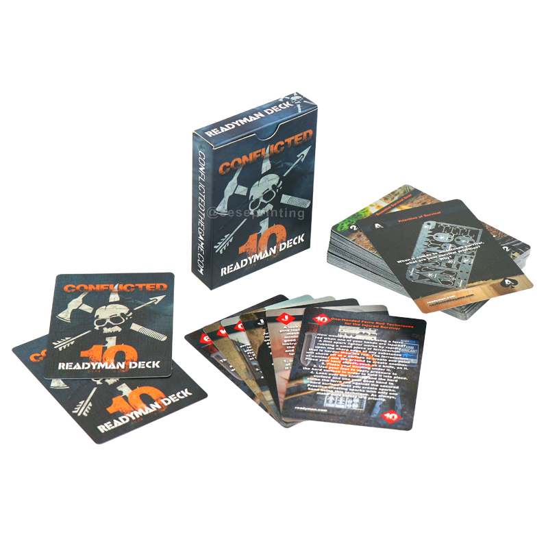 Custom Survival Card Game Personalized Question Cards Printing