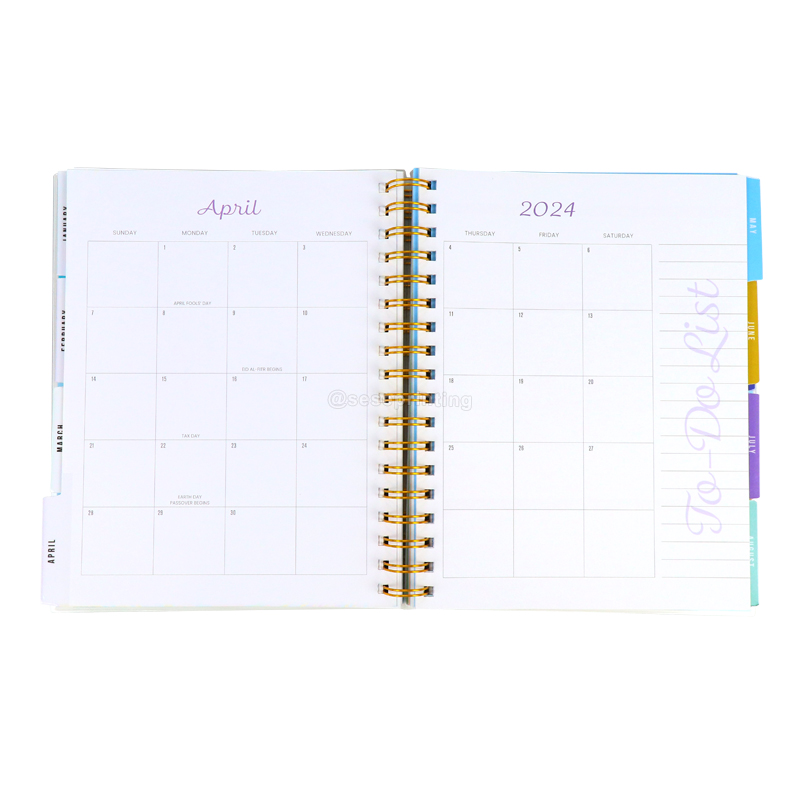 Custom Journal Manufacturer Printed Plastic Lamination Cover Planner