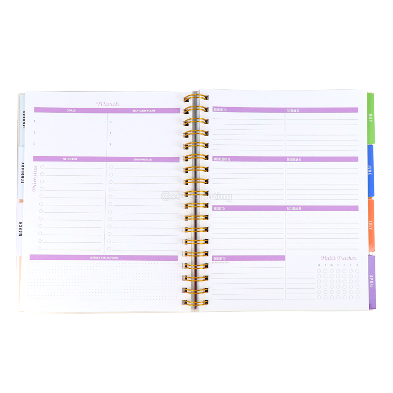PVC Cover Journal Spiral Notebook Printing Nurse Edition Planner