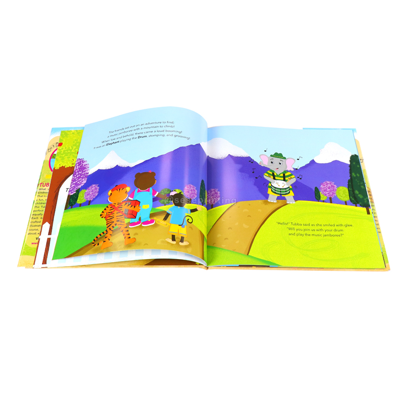 Hardcover Children Book Printing Kids Story Book with Dust Jacket